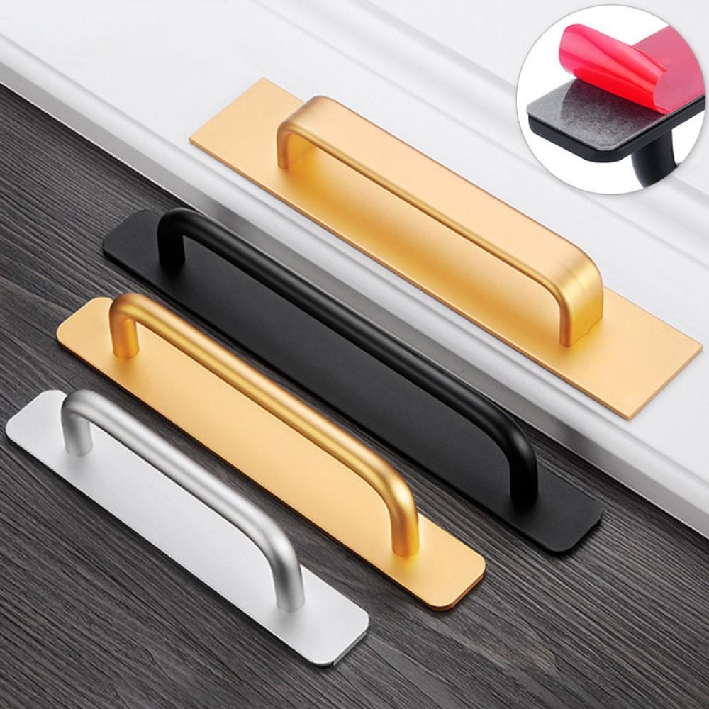 Commercial Kitchen Swing Door - Punch-free Door Handle Aluminum Kitchen Cabinet