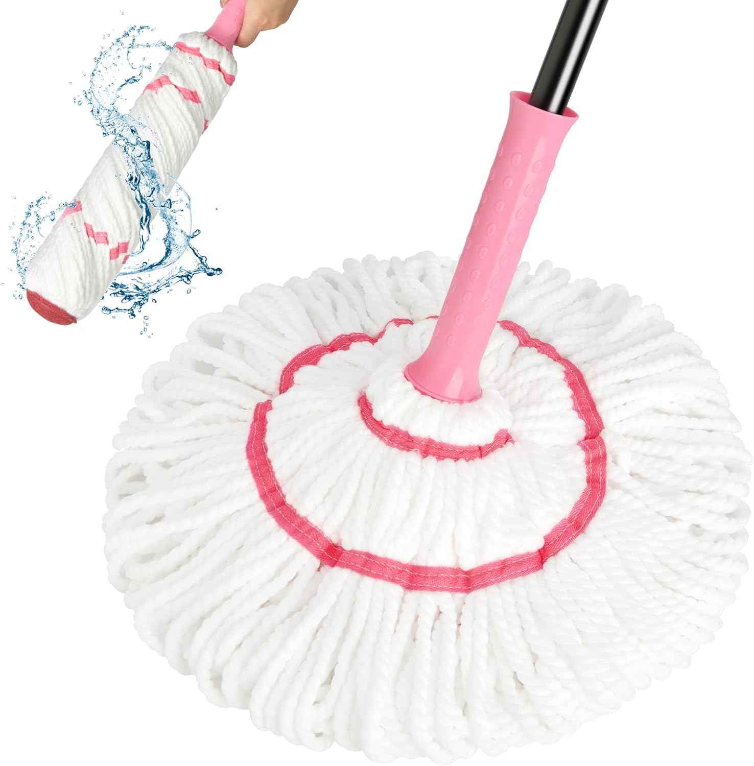 Commercial Kitchen Tile - Self-Wringing Twist Mop for Floor Cleaning,
