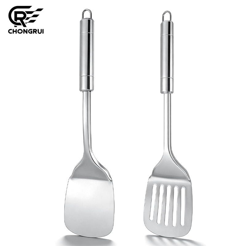 Commercial Kitchen Utensils - Stainless Steel Turner Long Handle Slotted