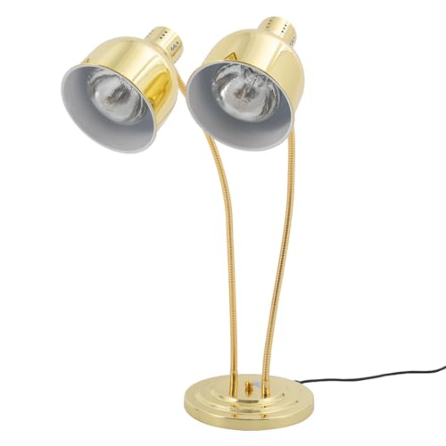 Commercial Kitchen Warmer - 2-Head Food Warmer Lamp for Restaurants,