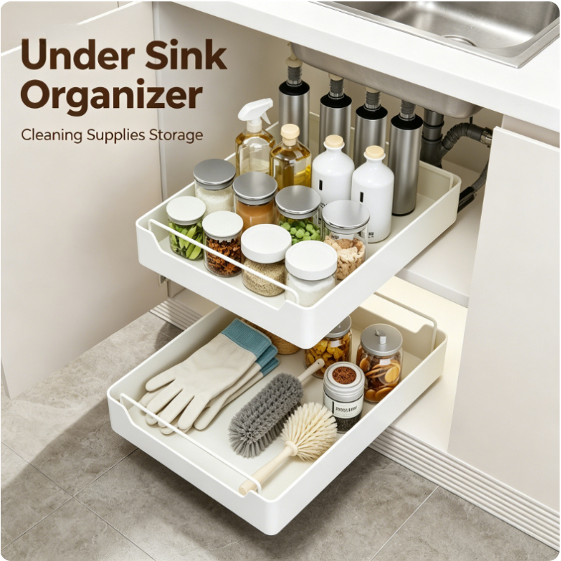 Commercial Kitchen Swing Door - 2026 New Pull Out Spice Rack