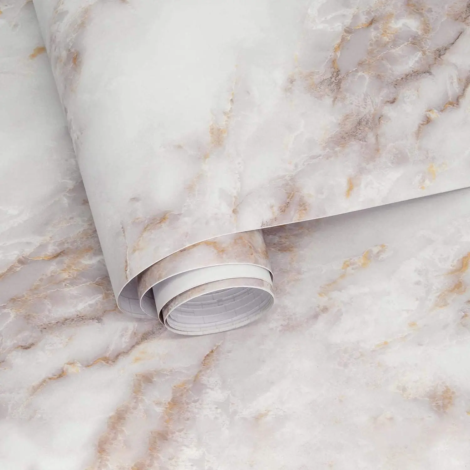 Commercial Kitchen Wall Panels - Matte Marble Self Adhesive Stickers for