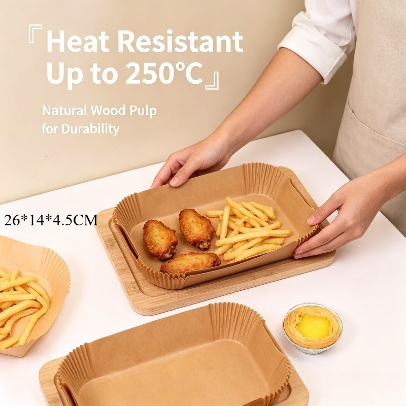 Commercial Kitchen Pots And Pans - Rectangle Air Fryer Liners Food Grade
