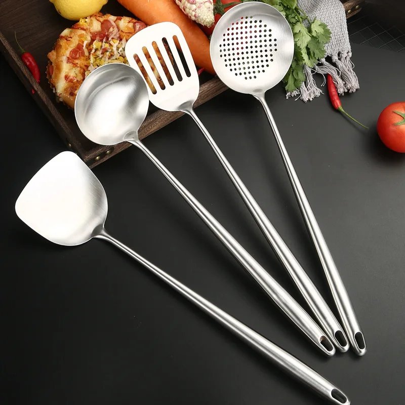 Commercial Kitchen Utensils - 316 Stainless Steel Wok Spatula Metal