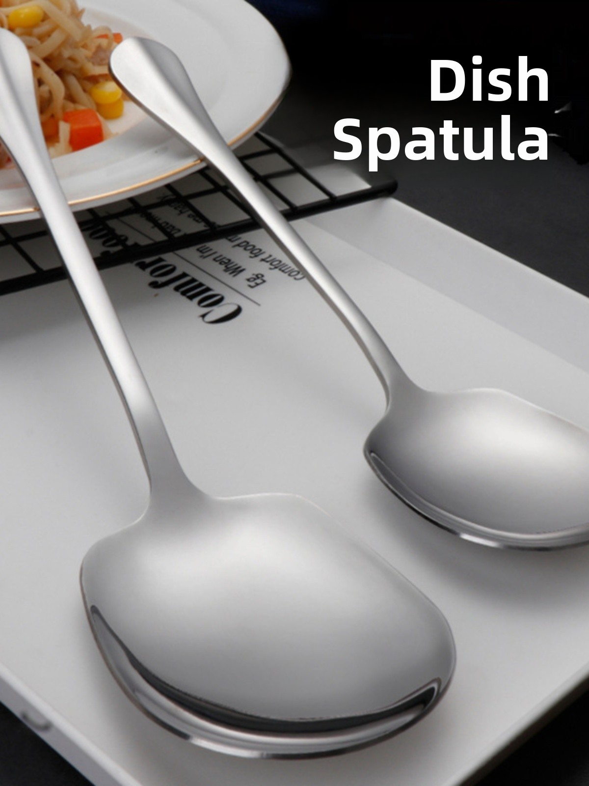 Large Stainl Steel Serving Spo - огляд і ціна Commercial Kitchen Utensils