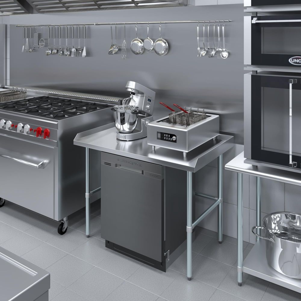 Commercial Work Table Open Bas - огляд і ціна Commercial Kitchen Backsplash