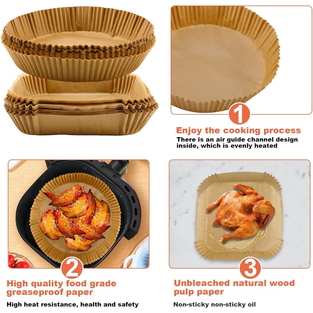50/100pcs Air Fryer Disposable - огляд і ціна Commercial Kitchen Pots And Pans