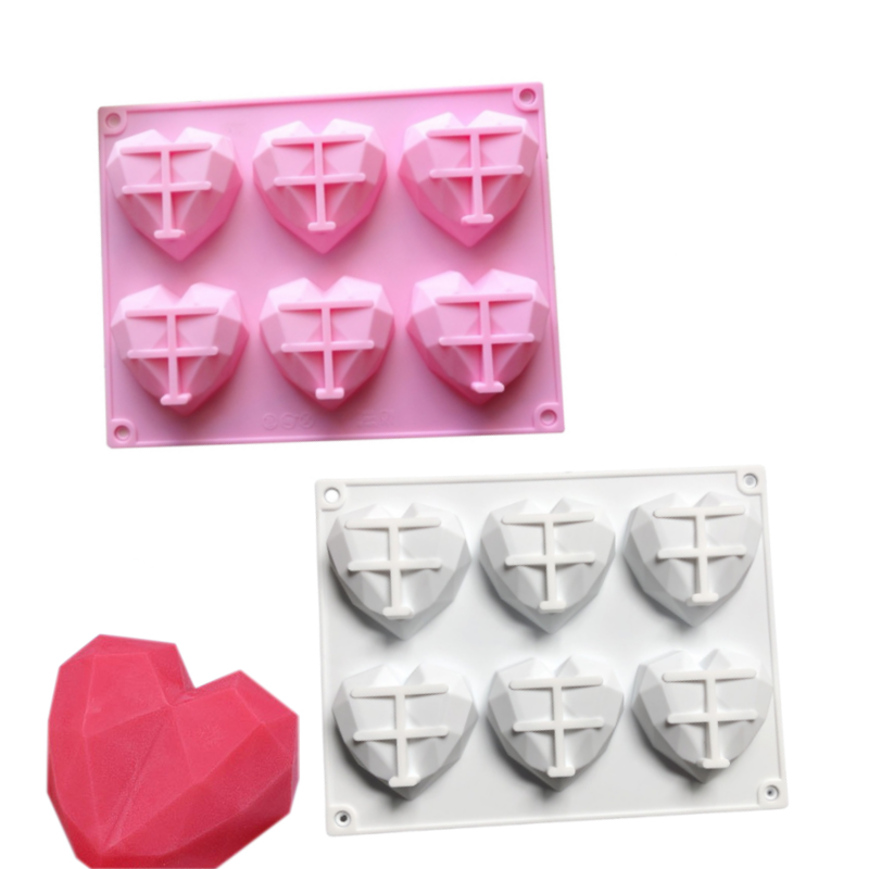 3D 6 Cavity Diamond Love Silic - огляд і ціна Commercial Kitchen Accessories