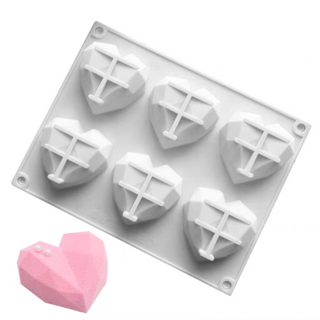 3D 6 Cavity Diamond Love Silic - огляд і ціна Commercial Kitchen Accessories