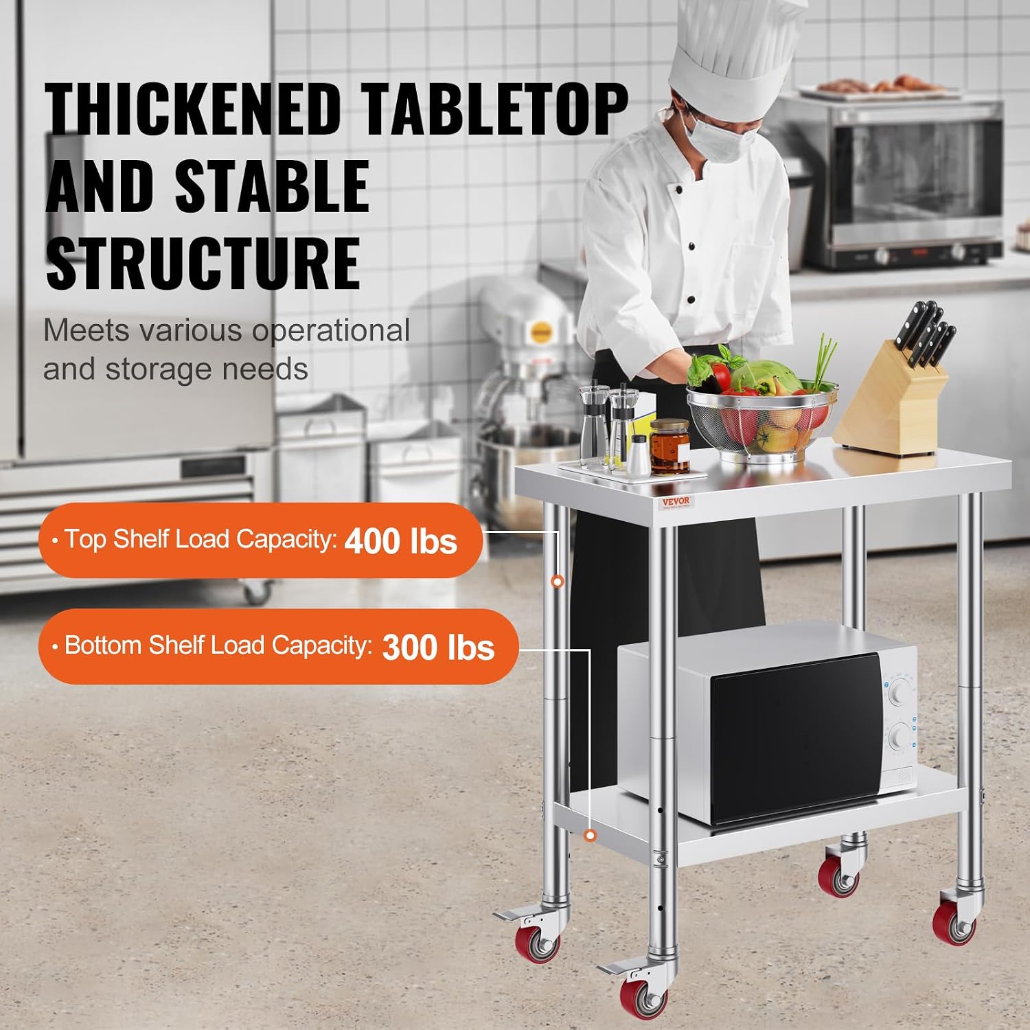 Stainless Steel Work Table wit - огляд і ціна Commercial Kitchen Images