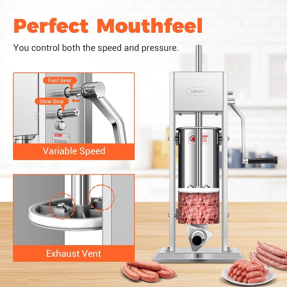 15LBS/7L Manual Sausage Stuffe - огляд і ціна Commercial Kitchen Images