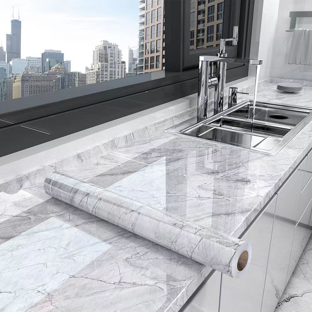 Marble Kitchen Oil-Proof Film  - огляд і ціна Commercial Kitchen Wall Panels