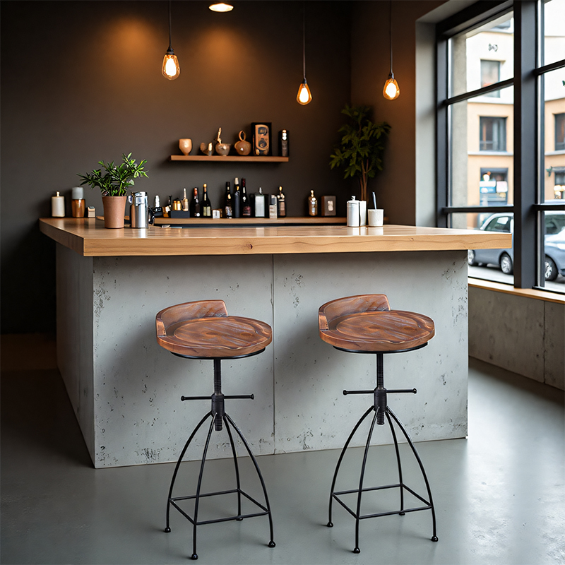 ‌Industrial Adjustable Bar Sto - огляд і ціна Commercial Kitchen Island