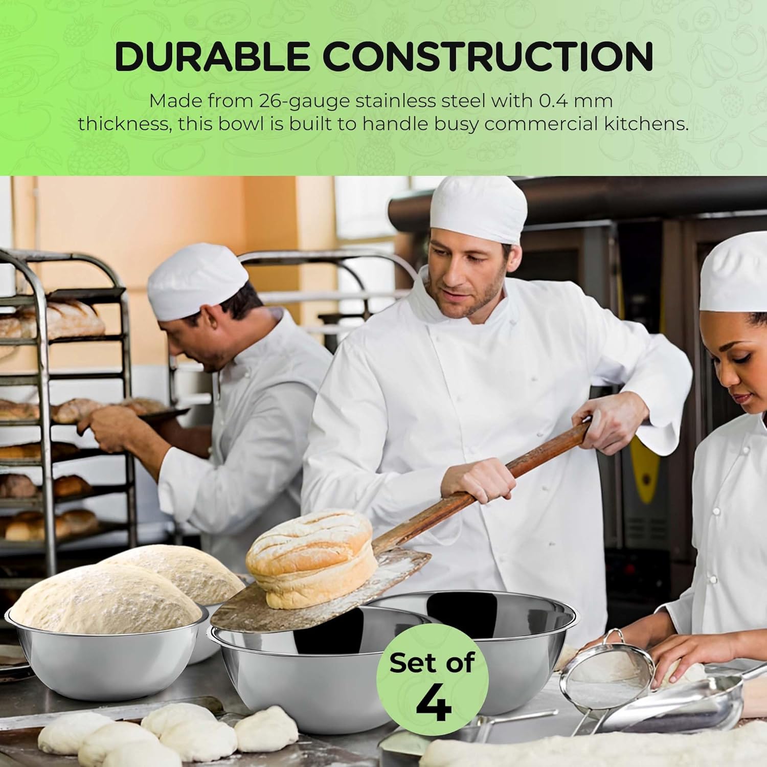 5 Quart Stainless Steel Mixing - огляд і ціна Commercial Kitchen Images