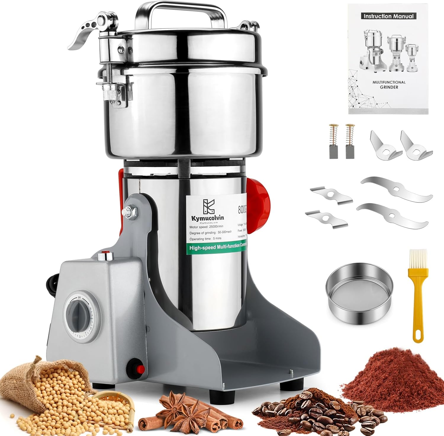 Electric Grain Mill Grinder-80 - огляд і ціна Commercial Kitchen Grinder