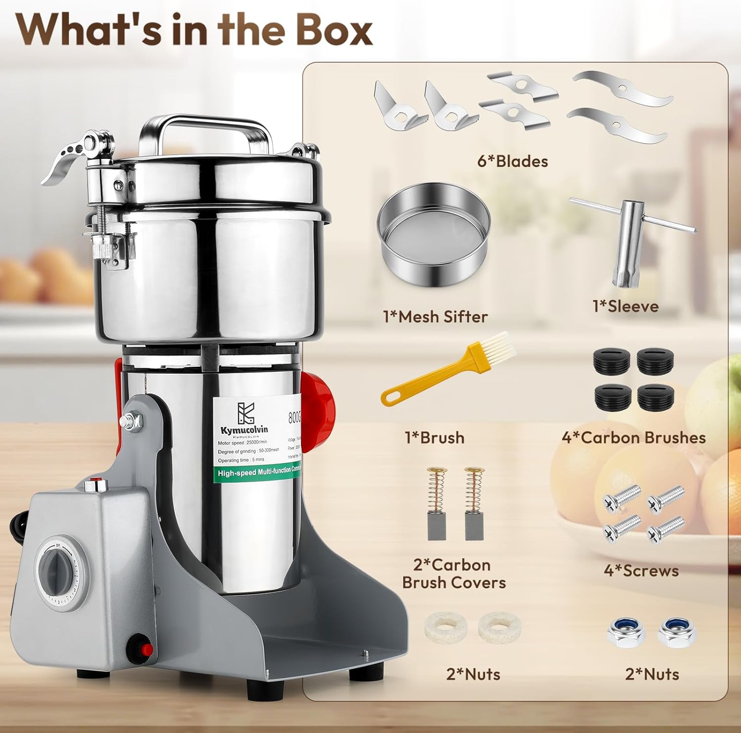 Electric Grain Mill Grinder-80 - огляд і ціна Commercial Kitchen Grinder
