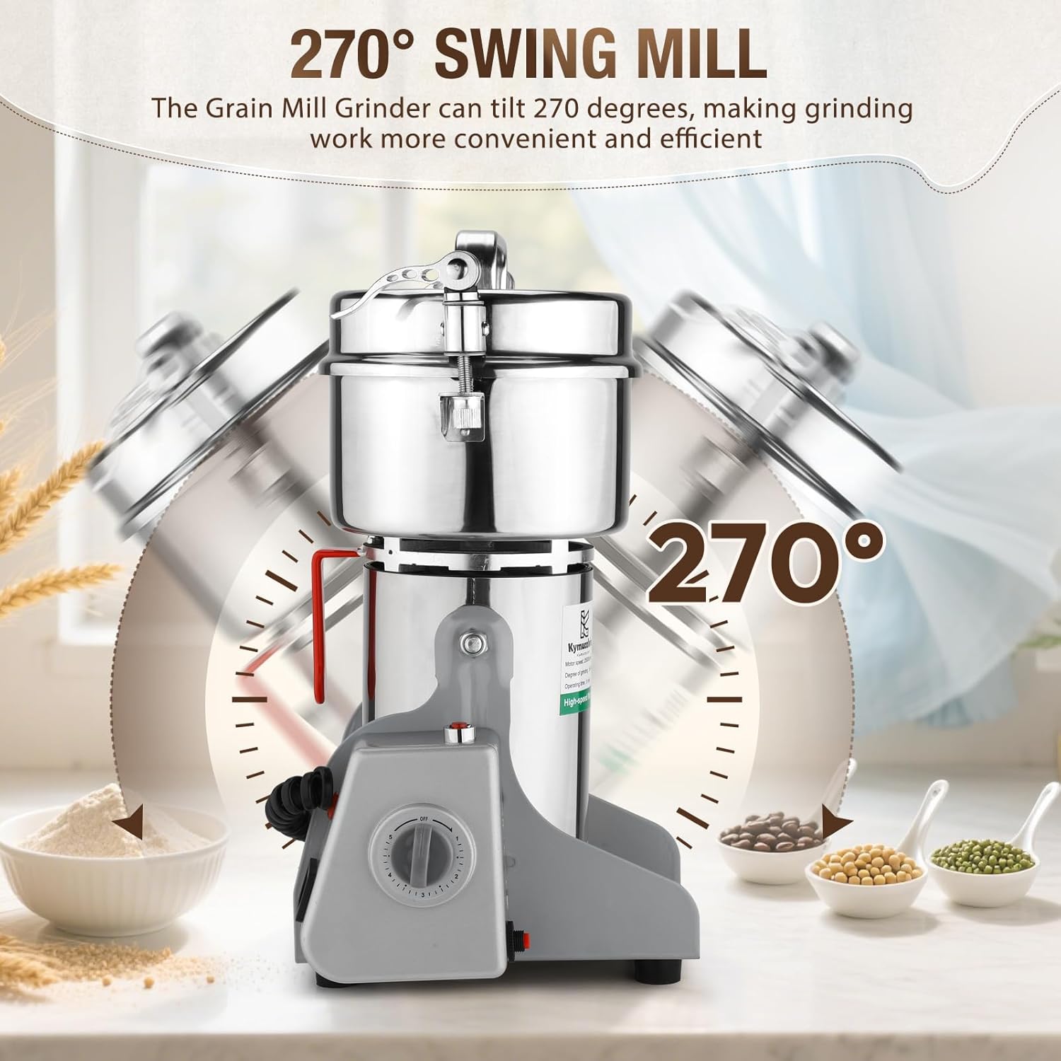 Electric Grain Mill Grinder-80 - огляд і ціна Commercial Kitchen Grinder