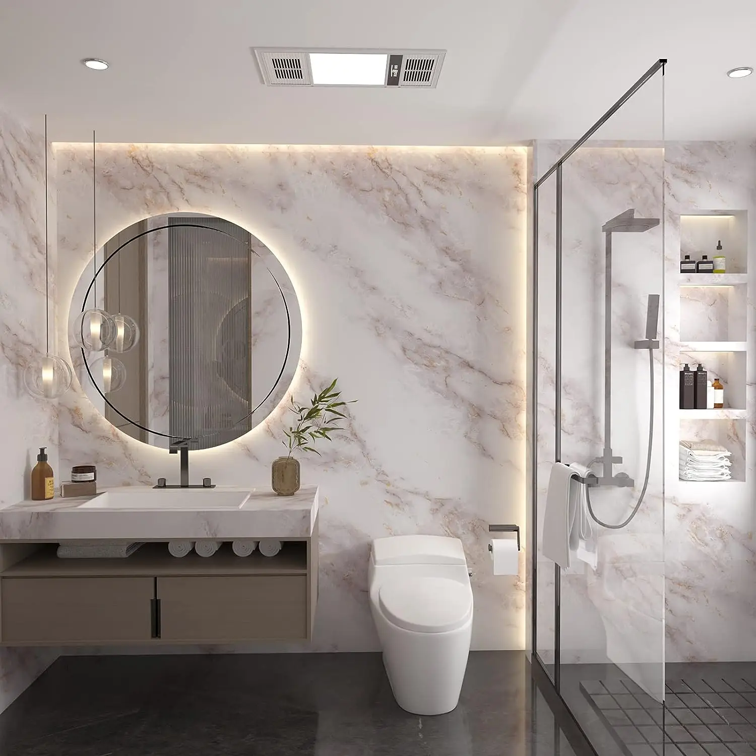 Matte Marble Self Adhesive Sti - огляд і ціна Commercial Kitchen Wall Panels