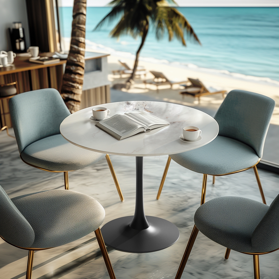 30'' Round Bar-Height Bistro T - огляд і ціна Commercial Kitchen Tile