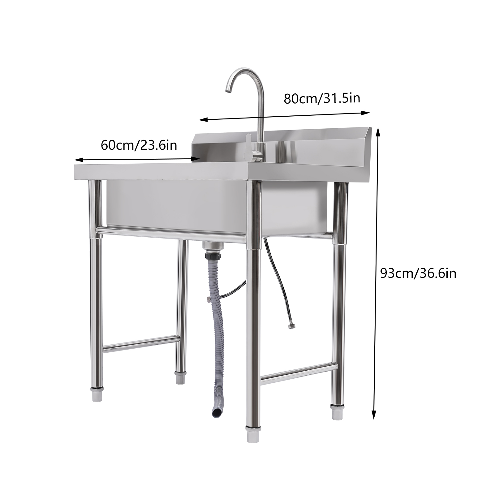 Stainless Steel Commercial Sin - огляд і ціна Commercial Kitchen Backsplash