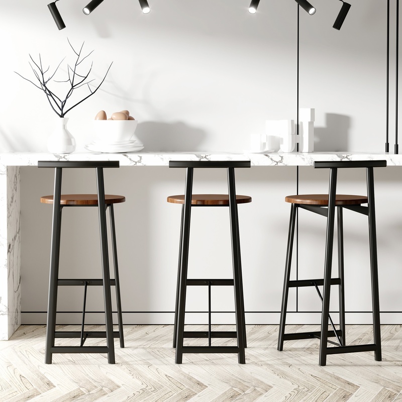3-Piece Counter Height Bar Sto - огляд і ціна Commercial Kitchen Island