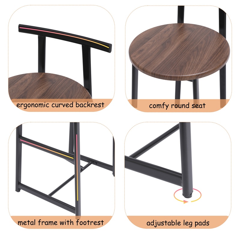 3-Piece Counter Height Bar Sto - огляд і ціна Commercial Kitchen Island