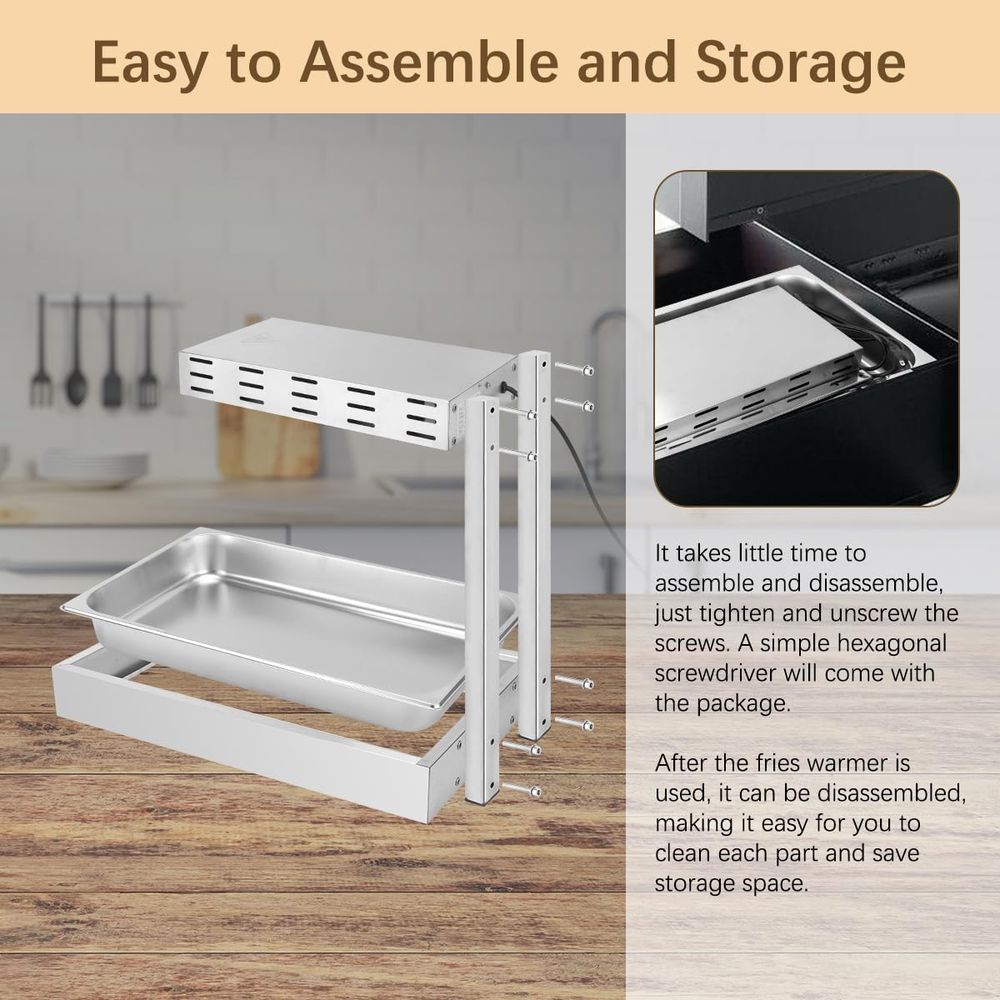 French Fry Warmer, Commercial  - огляд і ціна Commercial Kitchen Accessories