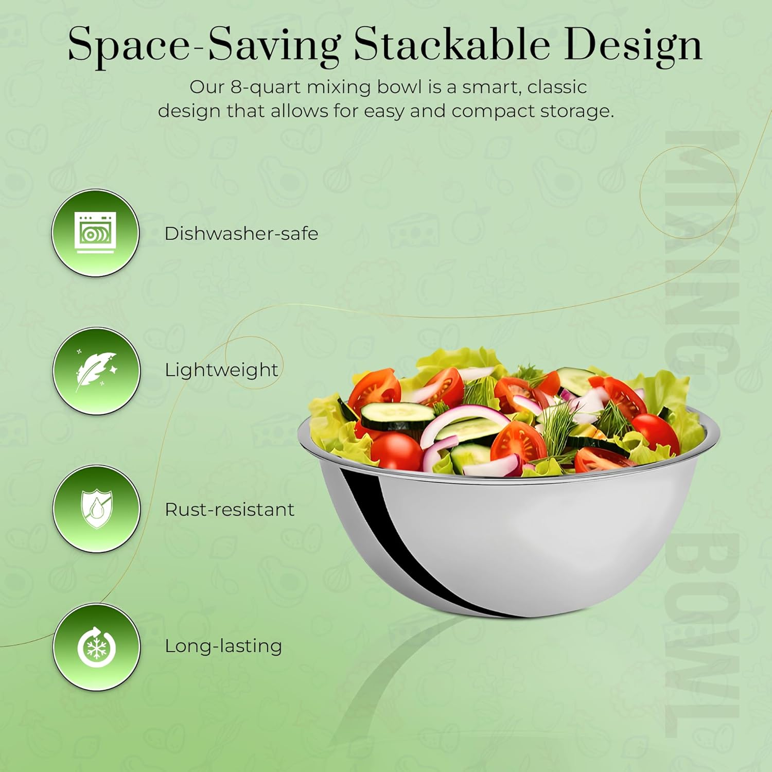 Stainless Steel Mixing Bowls 8 - огляд і ціна Commercial Kitchen Images