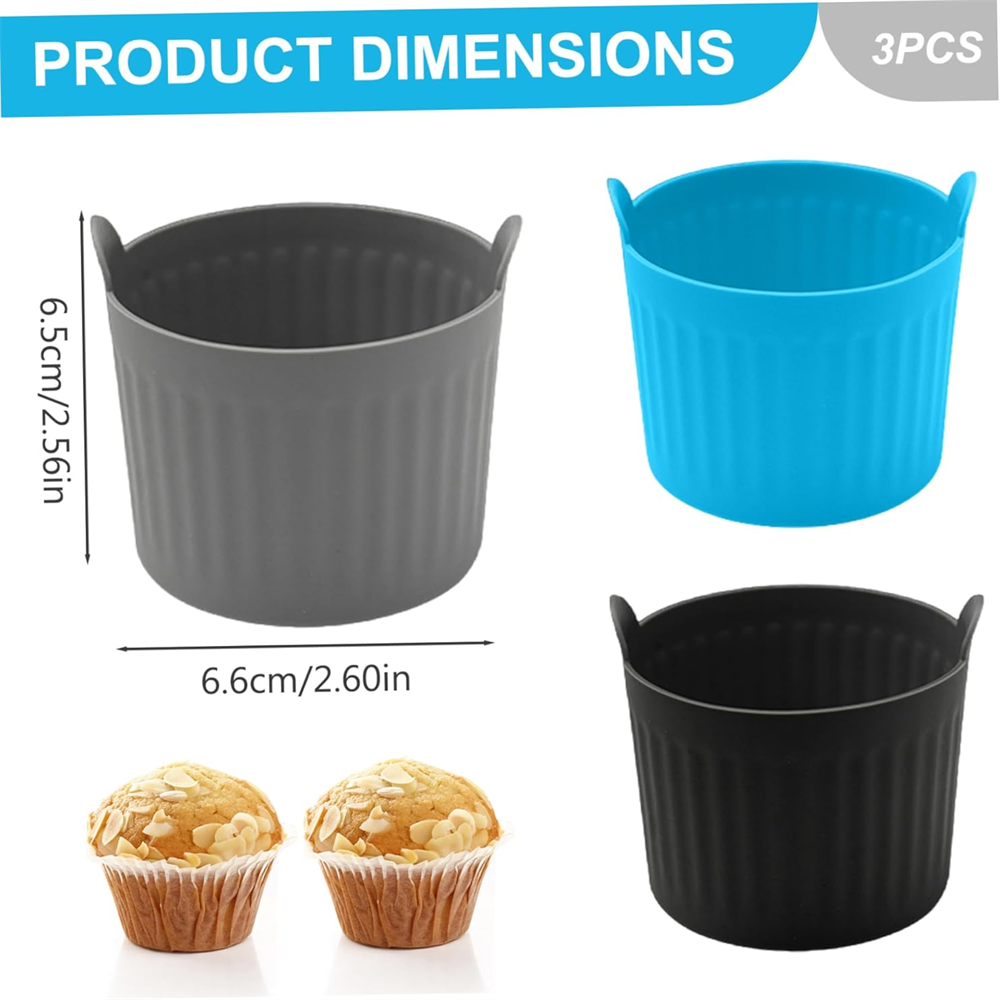 New air fryer baking cup silic - огляд і ціна Commercial Kitchen Pots And Pans