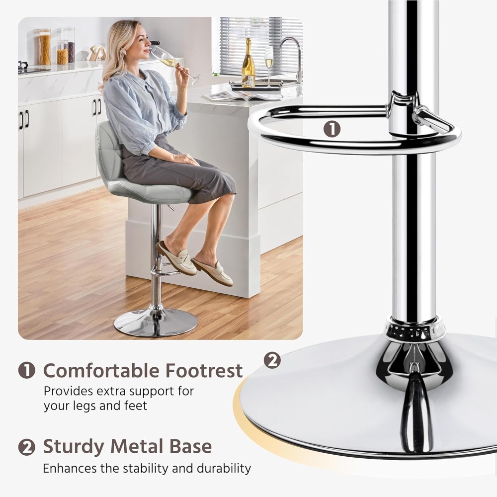 Bar Stools Set of 2, Modern Ad - огляд і ціна Commercial Kitchen Island