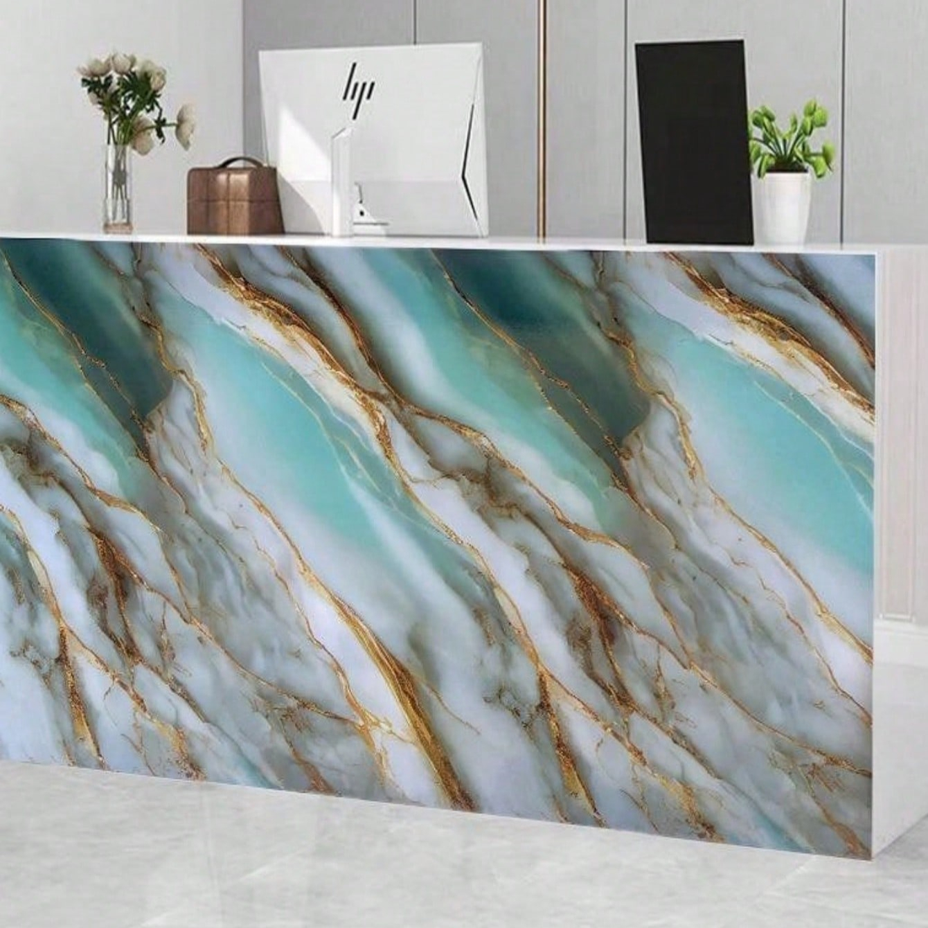 50cm Width Foil Marble Sticker - огляд і ціна Commercial Kitchen Wall Panels