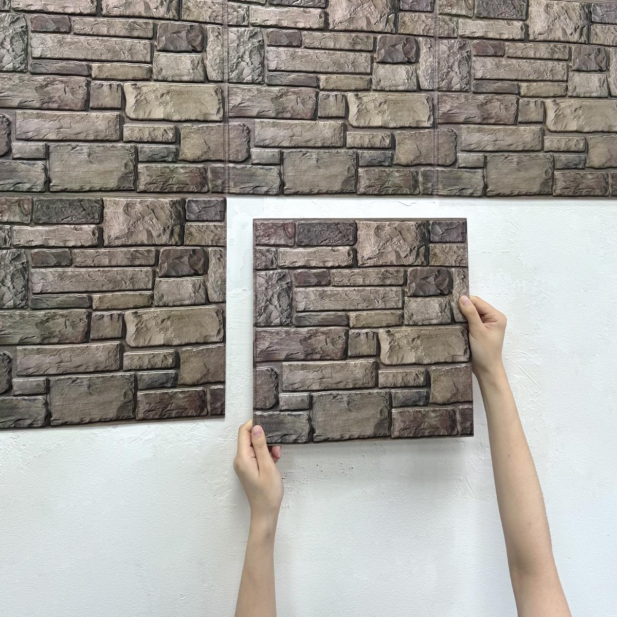 10pcs 3D Faux Stone Peel and S - огляд і ціна Commercial Kitchen Wall Panels