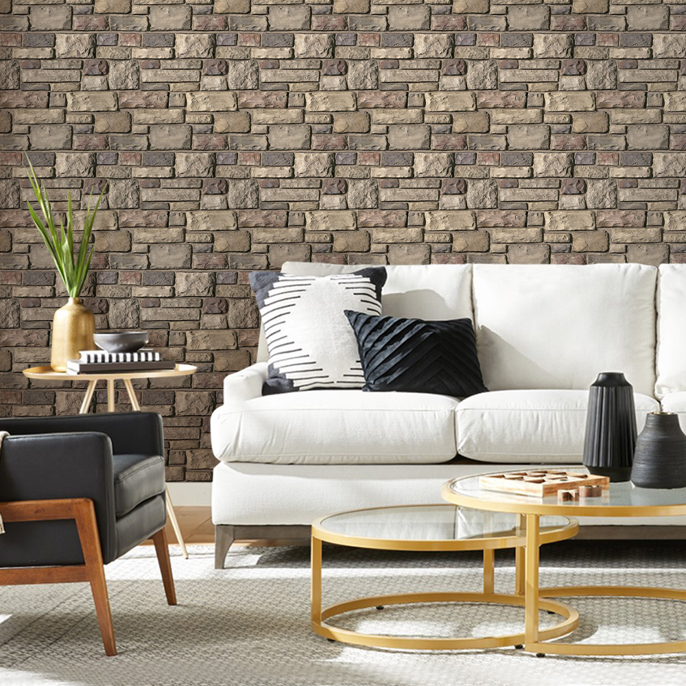 10pcs 3D Faux Stone Peel and S - огляд і ціна Commercial Kitchen Wall Panels