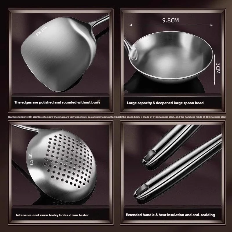 316 Stainless Steel Wok Spatul - огляд і ціна Commercial Kitchen Utensils