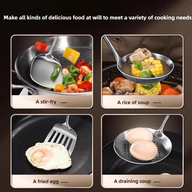 316 Stainless Steel Wok Spatul - огляд і ціна Commercial Kitchen Utensils