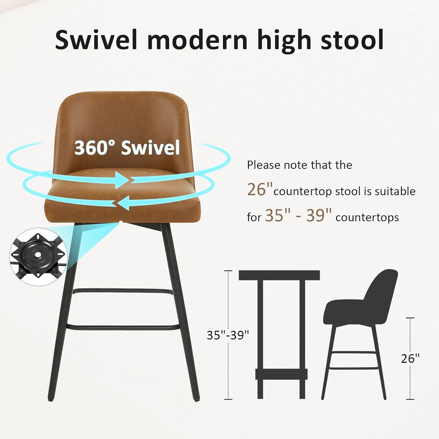 360°Swivel Counter Height Bar  - огляд і ціна Commercial Kitchen And Bar