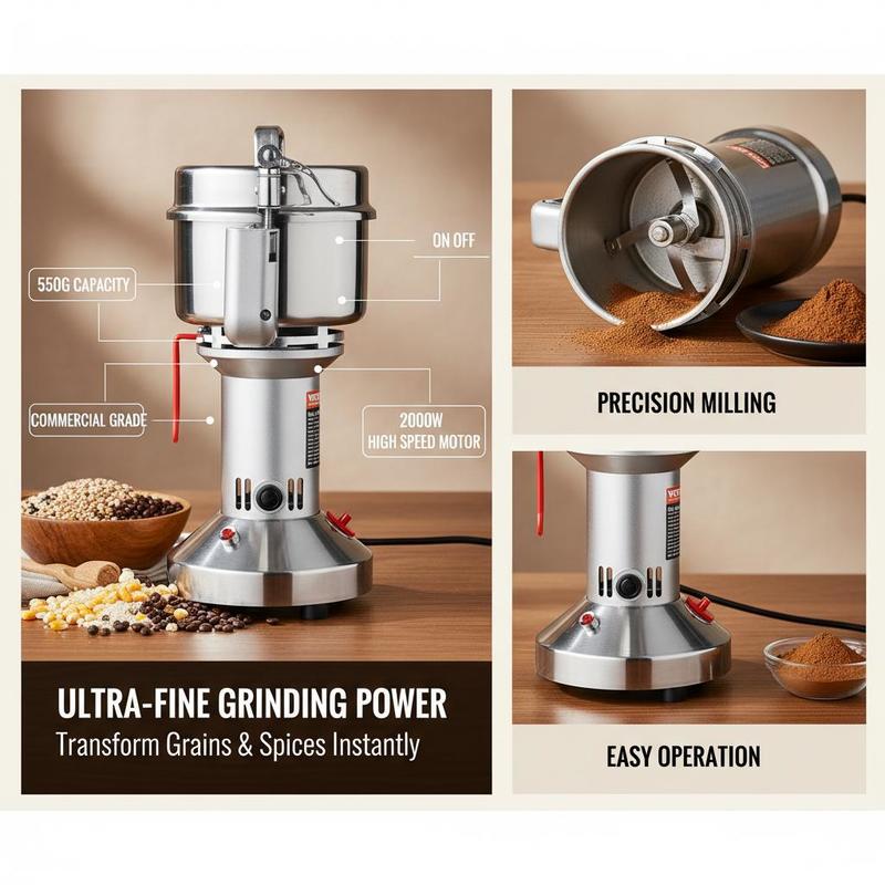 Dry Powder Grinder 550g For Ki - огляд і ціна Commercial Kitchen Grinder